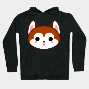 Cute Red Husky Hoodie